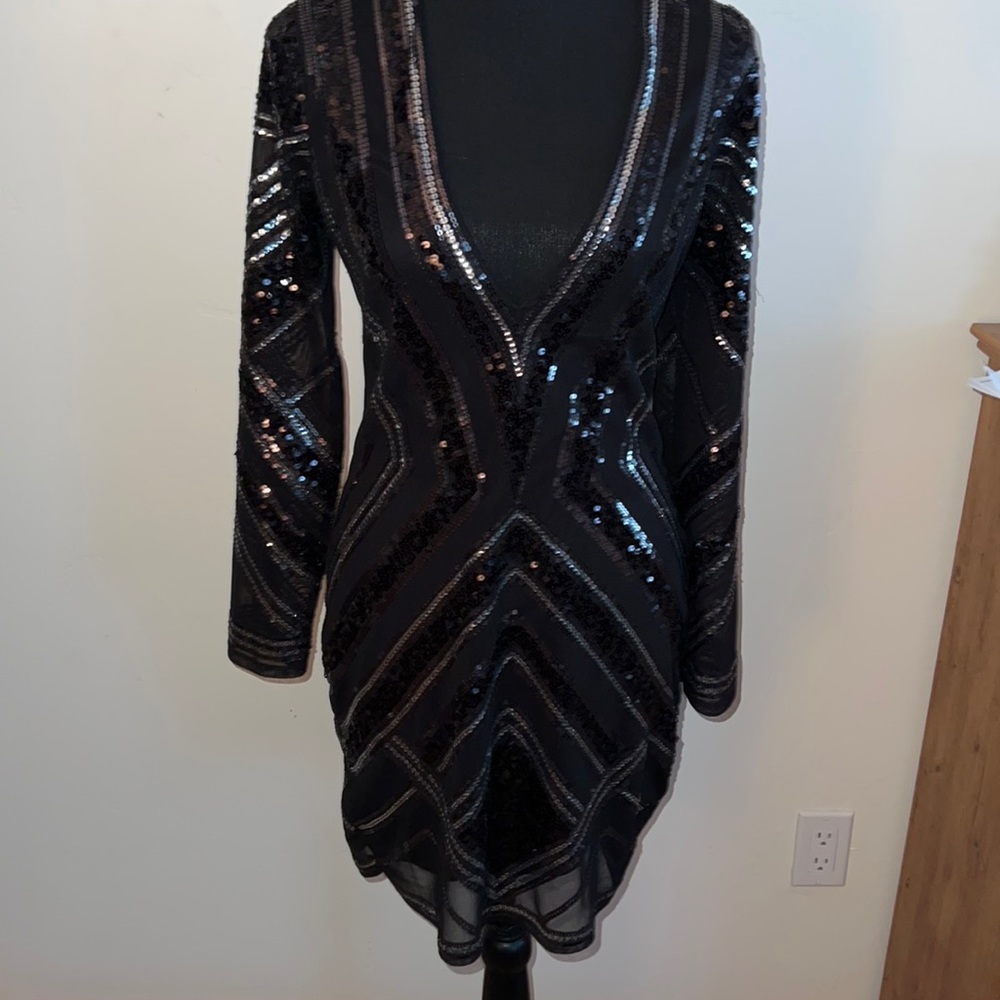 Express sequin dress